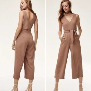 ARITZIA WILFRED ÉCOULEMENT V-NECK JUMPSUIT SIZE 2